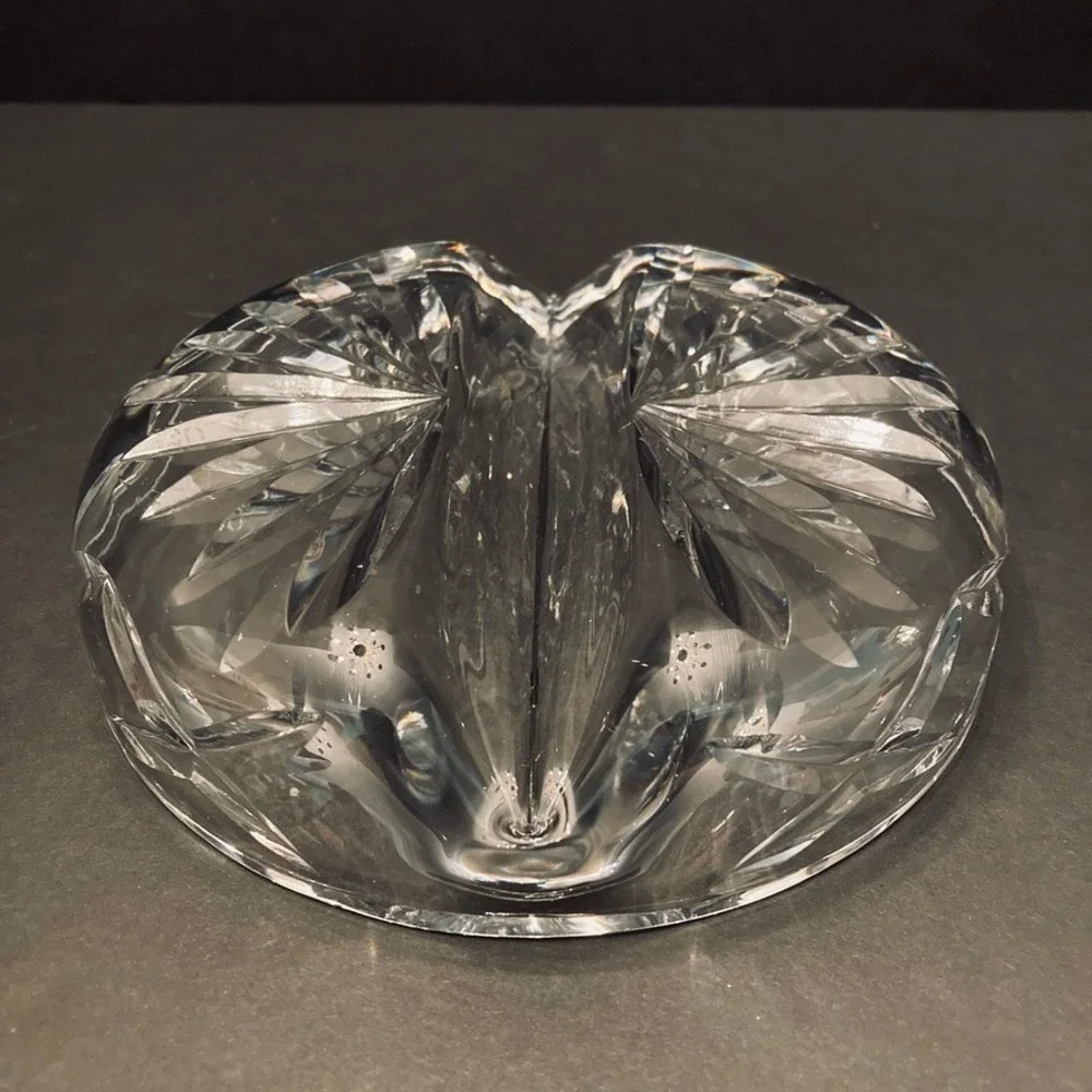 Cut Crystal Divided Bowl Heavy Candy 6